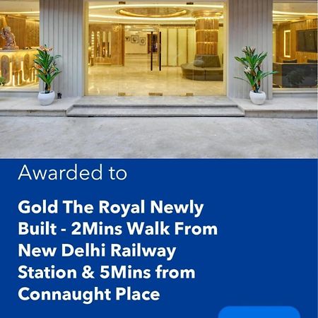 Newly Built Gold The Royal With Rooftop Restaurant - 2Mins Walk From New Delhi Rail Station & 5Mins From Connaught Place 외부 사진